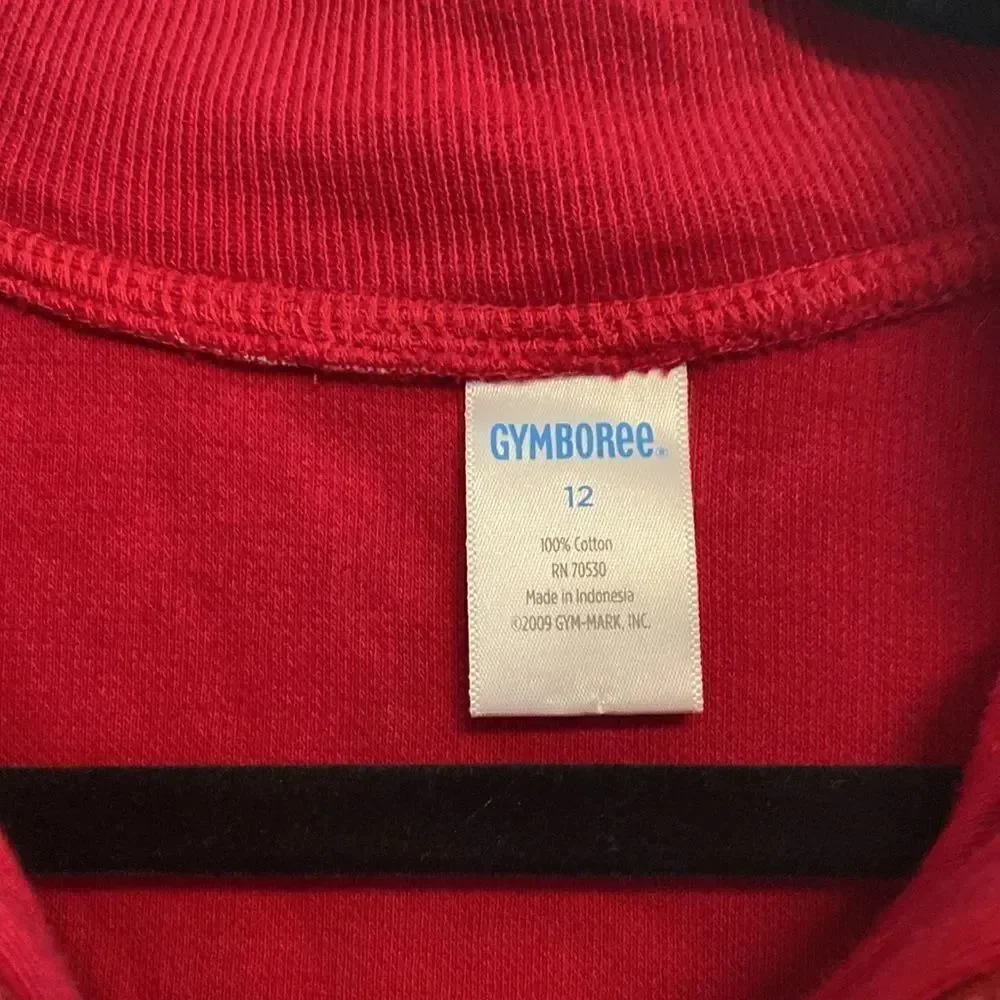 Gymboree- Red 1/4 zip sweater- size 12